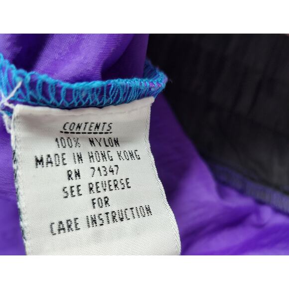 Vtg 80s Gitano Windbreaker Jacket Small Colorblock Nylon Hong Kong Retro - Picture 13 of 13